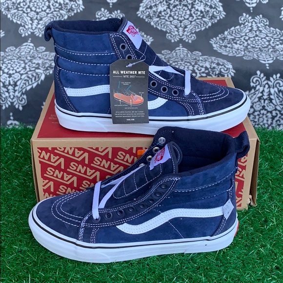 VANS SK8-Hi Mte Navy/True White WMNS - Picture 2 of 16